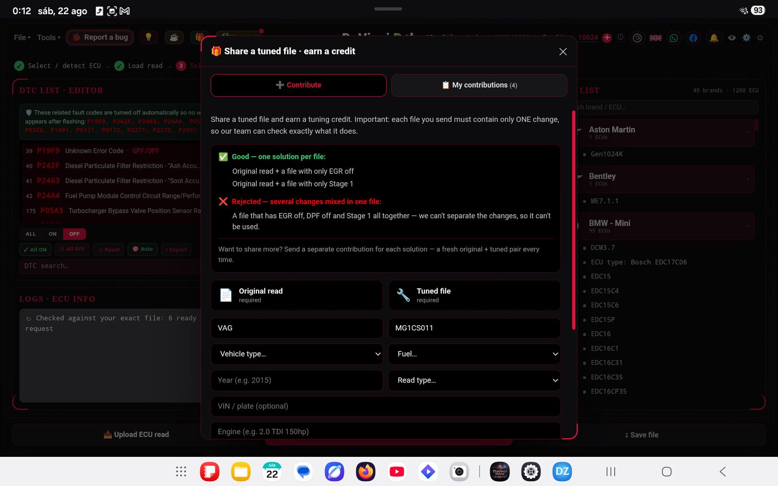DaVinci Deluxe on Android 17