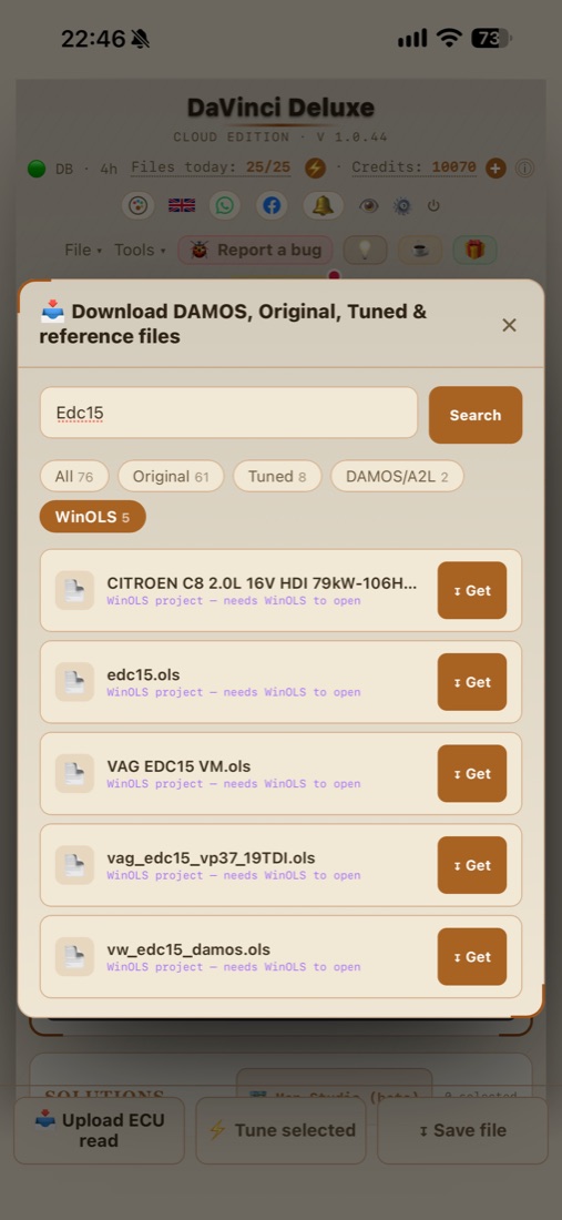 DaVinci Deluxe auf iPhone 50