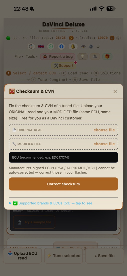 DaVinci Deluxe auf iPhone 52